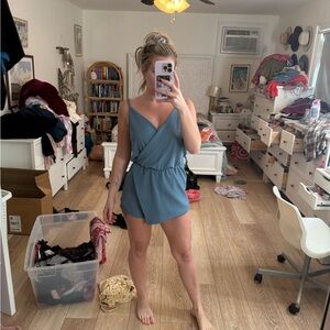 Urban Outfitters Blue Romper